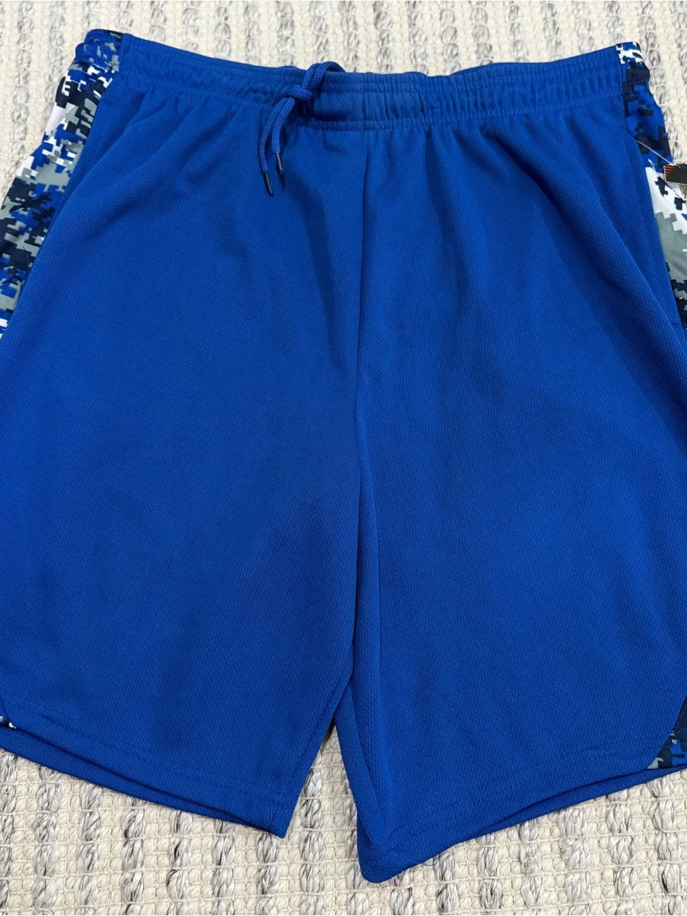 Men's Athletic Blue Performance Shorts